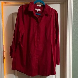 Chico's Red Button Down Shirt